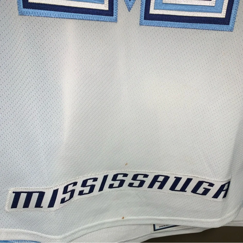 GAME WORN  Stuart Percy Mississauga St. Michael’s Majors OHL Jersey Size 56 Auto - Picture 9 of 10